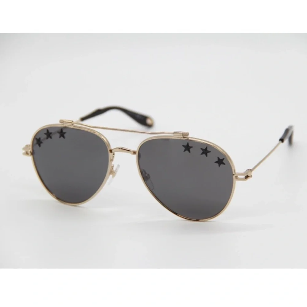 NEW GIVENCHY AVIATOR SUNGLASSES GV7057/STARS J5G GOLD AVIATOR GIVENCHY GV 7057/S - Picture 5 of 15
